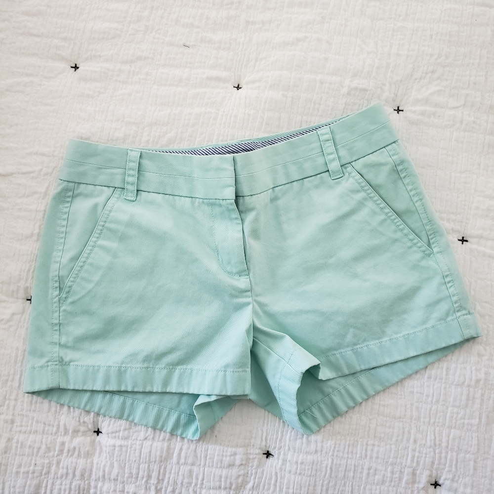 J crew Chino shorts mint size 2